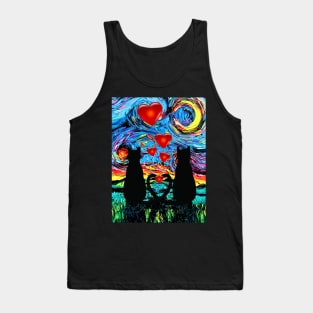 van Gogh's Cats In Love (with hearts) Tank Top